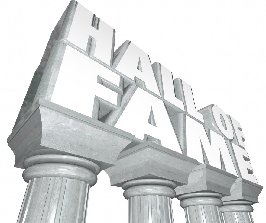 Hall of Fame Words Marble Columns Famous Celebrity Legendary Ind