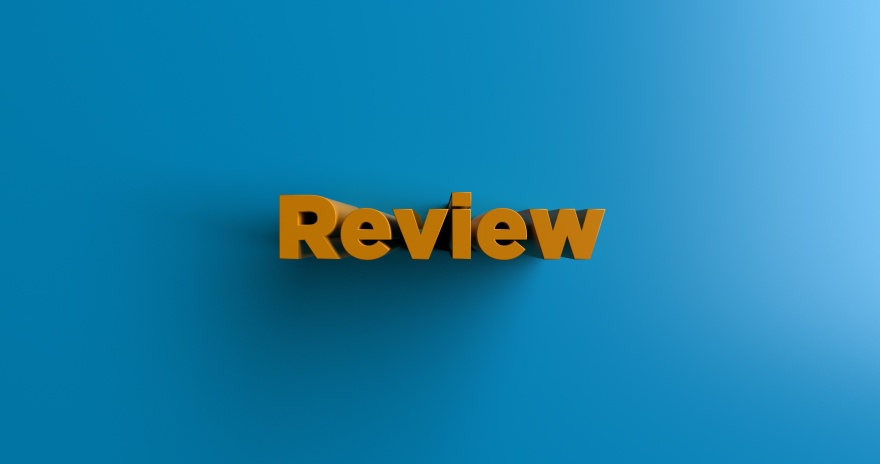Review - 3d rendered headline