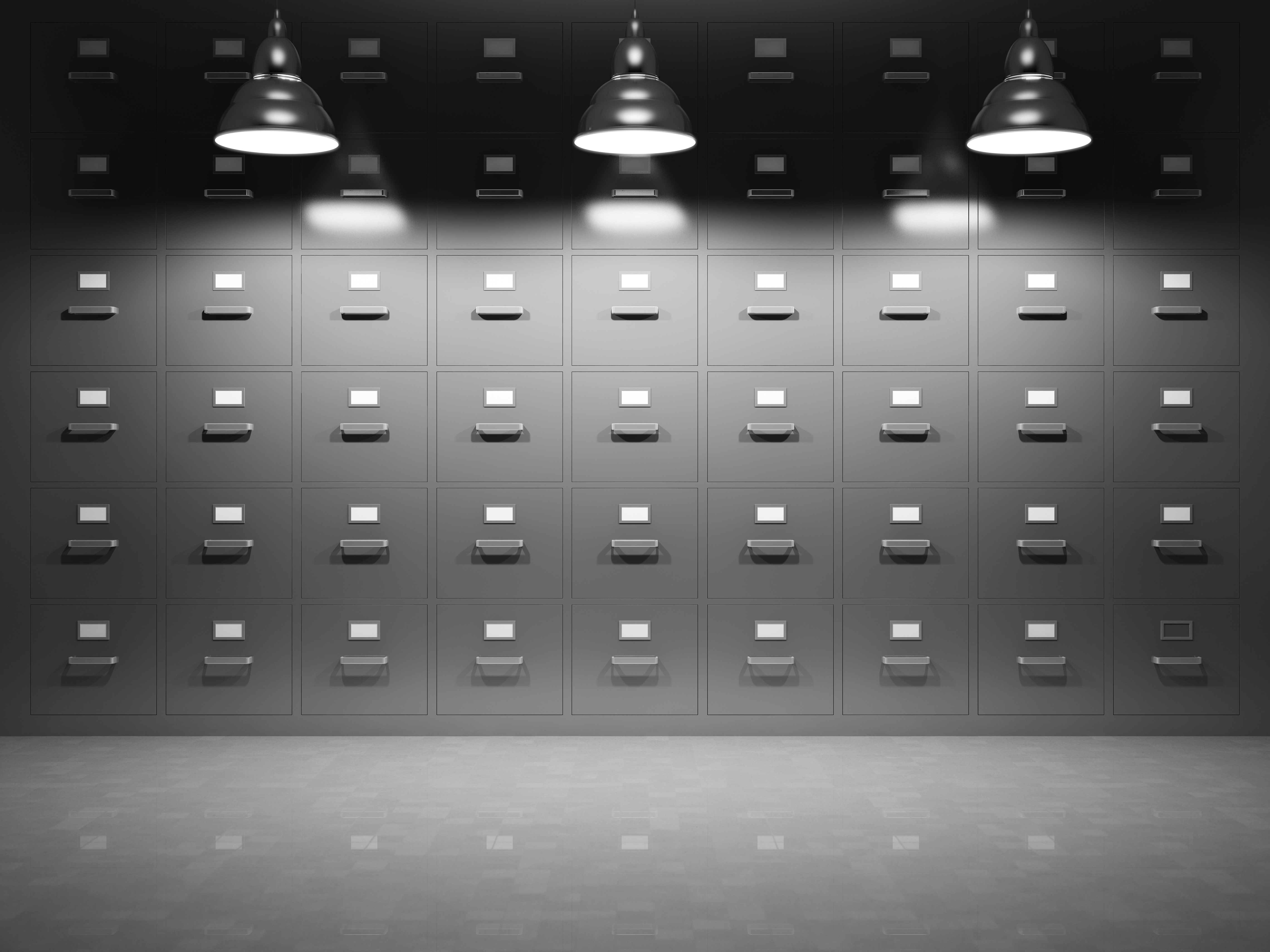 Room with file cabinets