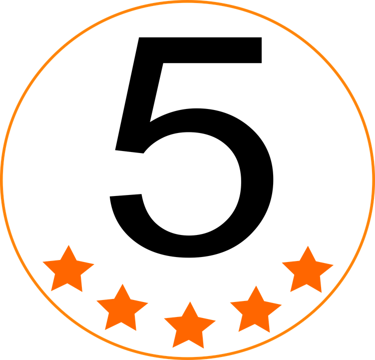 Five stars with circle image